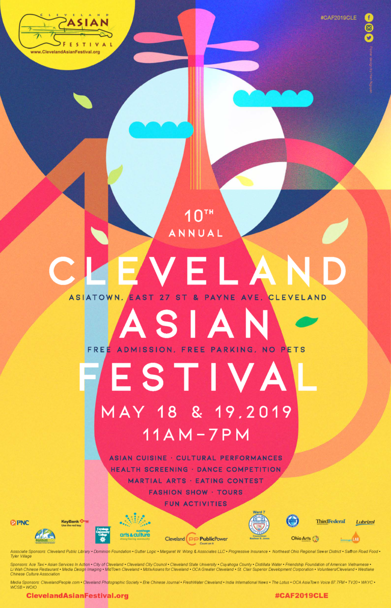 Winning Poster Design for Cleveland Asian Festival Cleveland Asian